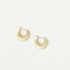 Loeffler Randall Adeline Gold Mini Dome Hoop Earring
