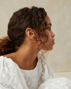 Loeffler Randall New Arrivals Anouk Yellow Agate Mini Hoop