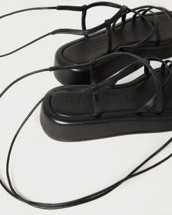 Loeffler Randall Beau Black Wrap Platform Sandal 10 Loeffler Randall Beau Black Wrap Platform Sandal