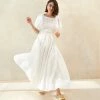 Loeffler Randall Berthe White Puff Sleeve Dress New Arrivals