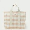 Loeffler Randall Bodie Blush Gingham Oversized Tote New Arrivals