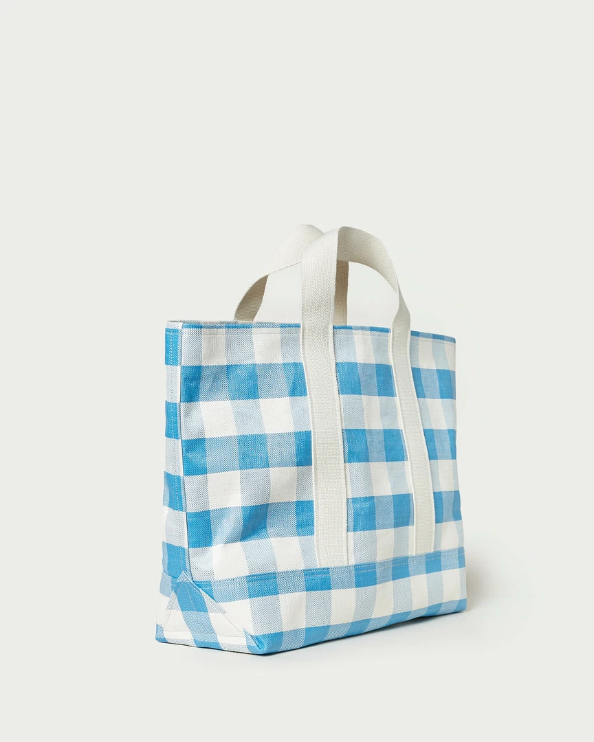Loeffler Randall New Arrivals Bodie Blue Gingham Oversized Tote 4 Loeffler Randall New Arrivals Bodie Blue Gingham Oversized Tote