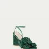 Loeffler Randall Pleats Camellia Bow Heel Emerald 2 Loeffler Randall Pleats Camellia Bow Heel Emerald