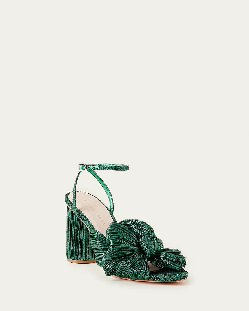 Loeffler Randall Pleats Camellia Bow Heel Emerald 3 Loeffler Randall Pleats Camellia Bow Heel Emerald