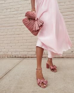 Loeffler Randall Camellia Rose Pleated Bow Heel 9 Loeffler Randall Camellia Rose Pleated Bow Heel