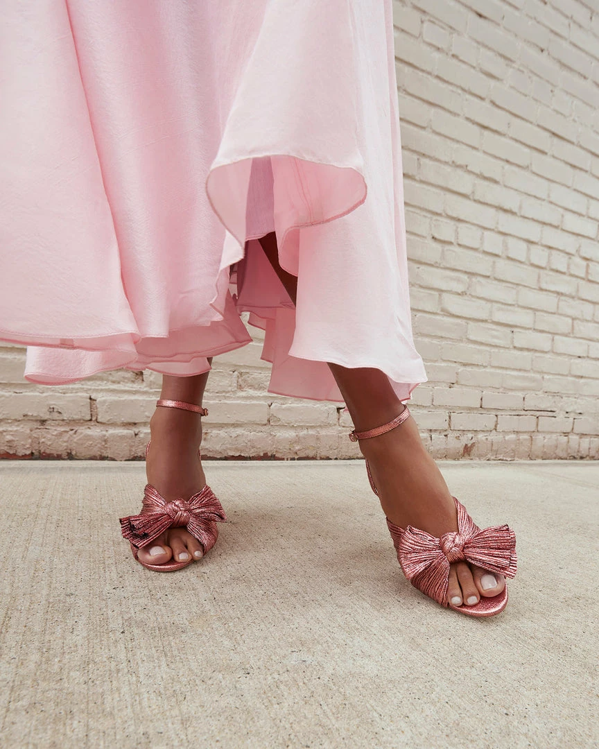 Loeffler Randall Camellia Rose Pleated Bow Heel 7 Loeffler Randall Camellia Rose Pleated Bow Heel