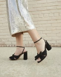 Loeffler Randall Pleats Camellia Black Pleated Bow Heel 11 Loeffler Randall Pleats Camellia Black Pleated Bow Heel