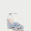 Loeffler Randall Pleats Camellia Blue Pleated Bow Heel 2 Loeffler Randall Pleats Camellia Blue Pleated Bow Heel