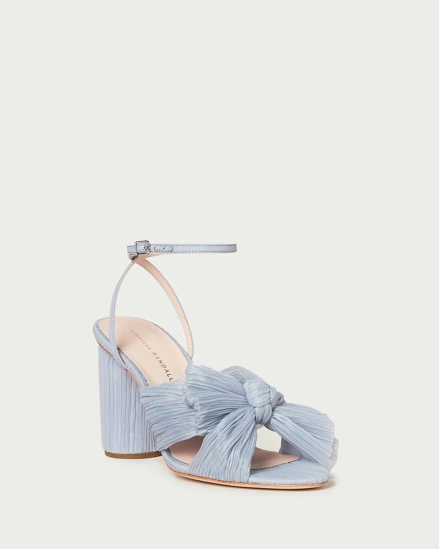 Loeffler Randall Pleats Camellia Blue Pleated Bow Heel 3 Loeffler Randall Pleats Camellia Blue Pleated Bow Heel