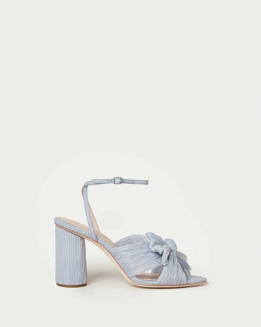 Loeffler Randall Pleats Camellia Blue Pleated Bow Heel 4 Loeffler Randall Pleats Camellia Blue Pleated Bow Heel