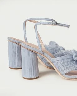 Loeffler Randall Pleats Camellia Blue Pleated Bow Heel 10 Loeffler Randall Pleats Camellia Blue Pleated Bow Heel