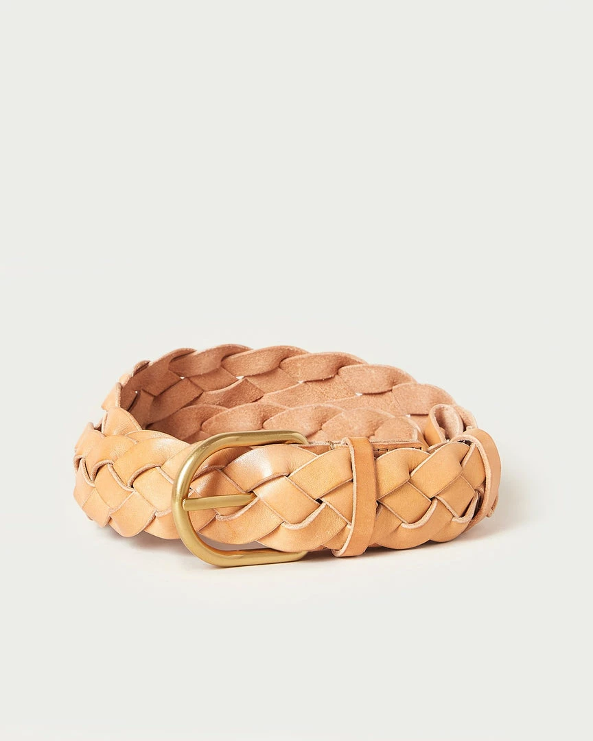 Loeffler Randall New Arrivals Carson Honey Braided Leather Belt 3 Loeffler Randall New Arrivals Carson Honey Braided Leather Belt