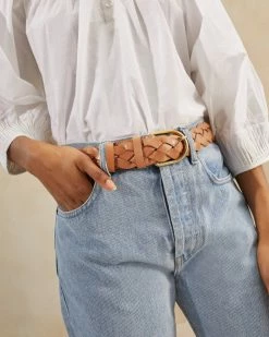 Loeffler Randall New Arrivals Carson Honey Braided Leather Belt 7 Loeffler Randall New Arrivals Carson Honey Braided Leather Belt