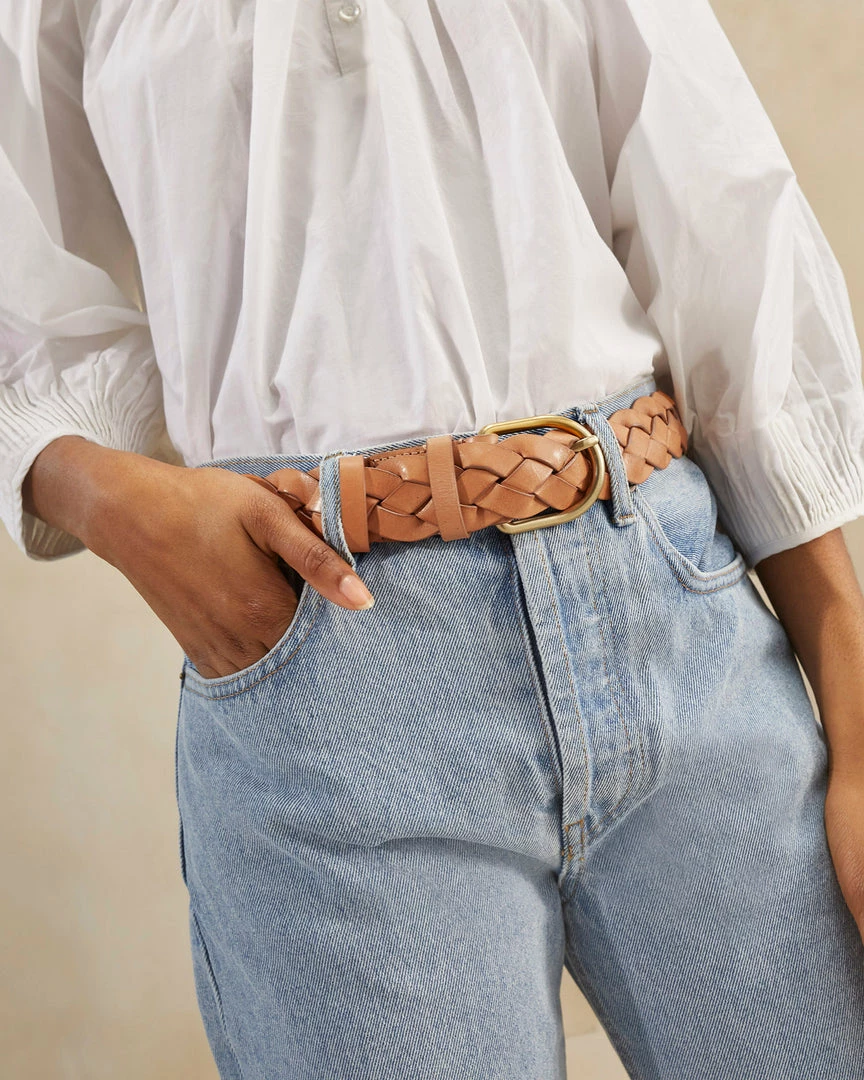 Loeffler Randall New Arrivals Carson Honey Braided Leather Belt 5 Loeffler Randall New Arrivals Carson Honey Braided Leather Belt