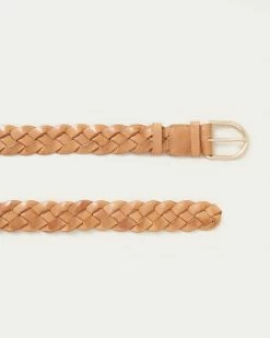 Loeffler Randall Carson Timber Braided Leather Belt Accessories