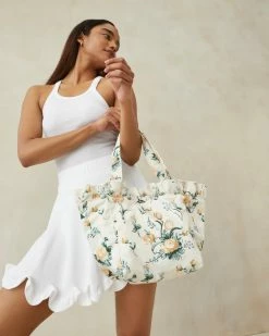Loeffler Randall New Arrivals Claire Nova Floral Ruffle Tote