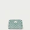 Loeffler Randall Colton Green Gingham Cosmetic Pouch New Arrivals