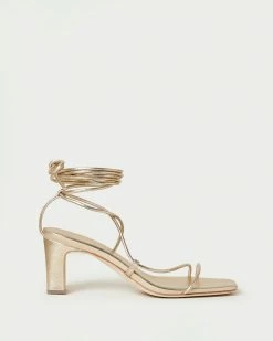 Loeffler Randall Cosette Champagne Ankle Wrap Heel