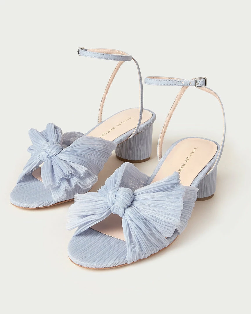 Loeffler Randall Dahlia Blue Bow Low Heel 4 Loeffler Randall Dahlia Blue Bow Low Heel
