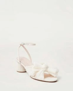 Loeffler Randall Pleats Dahlia Pearl Pleated Bow Heel