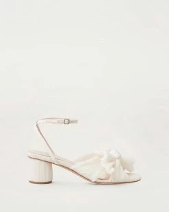 Loeffler Randall Pleats Dahlia Pearl Pleated Bow Heel