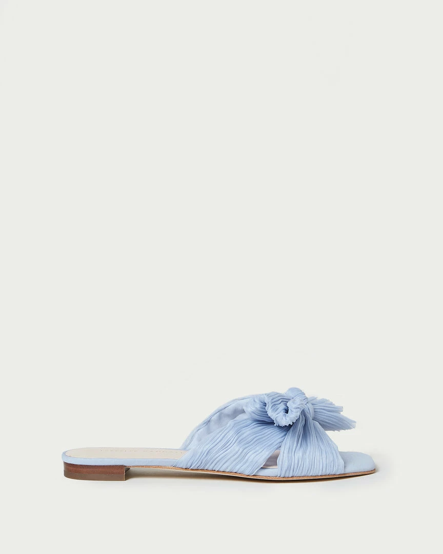 Loeffler Randall Pleats Daphne Blue Bow Slide 4 Loeffler Randall Pleats Daphne Blue Bow Slide