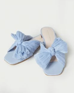 Loeffler Randall Pleats Daphne Blue Bow Slide 9 Loeffler Randall Pleats Daphne Blue Bow Slide