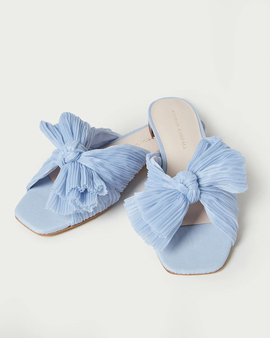 Loeffler Randall Pleats Daphne Blue Bow Slide 5 Loeffler Randall Pleats Daphne Blue Bow Slide