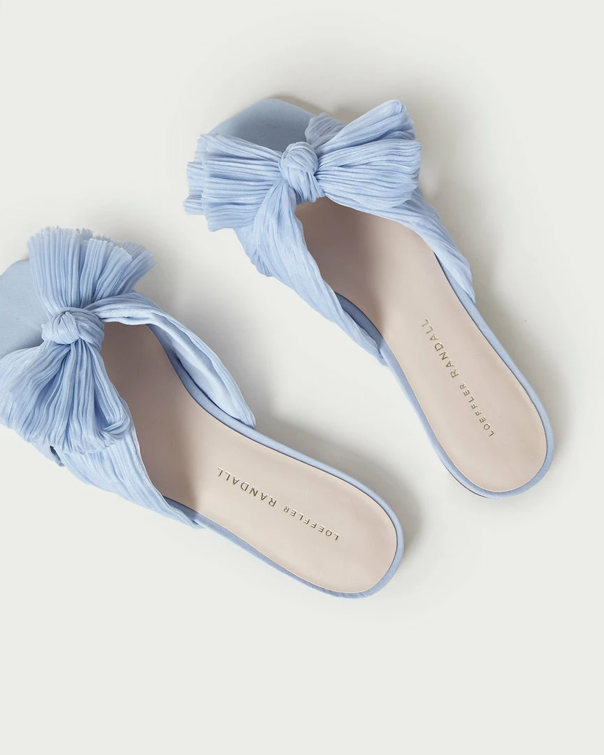 Loeffler Randall Pleats Daphne Blue Bow Slide 6 Loeffler Randall Pleats Daphne Blue Bow Slide