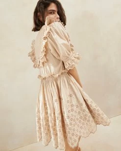 Loeffler Randall Delroy Sand Mini Eyelet Dress