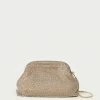 Loeffler Randall Doreen Gold Diamanté Frame Pouch