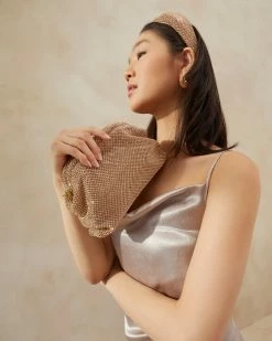 Loeffler Randall New Arrivals Doreen Peach Diamanté Frame Pouch