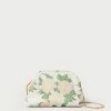 Loeffler Randall Doreen Cream Floral Frame Pouch 2 Loeffler Randall Doreen Cream Floral Frame Pouch