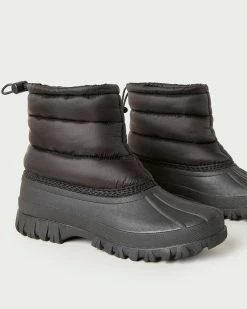 Loeffler Randall Duval Black Puffer Duck Boot New Arrivals