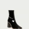 Loeffler Randall Elise Black Patent Stretch Bootie New Arrivals