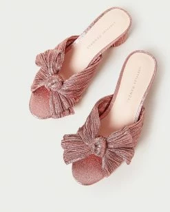 Loeffler Randall Emilia Rose Pleated Bow Heel