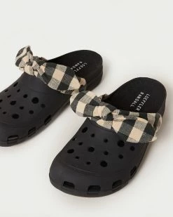 Loeffler Randall Ezra Black Gingham Rubber Clog 9 Loeffler Randall Ezra Black Gingham Rubber Clog
