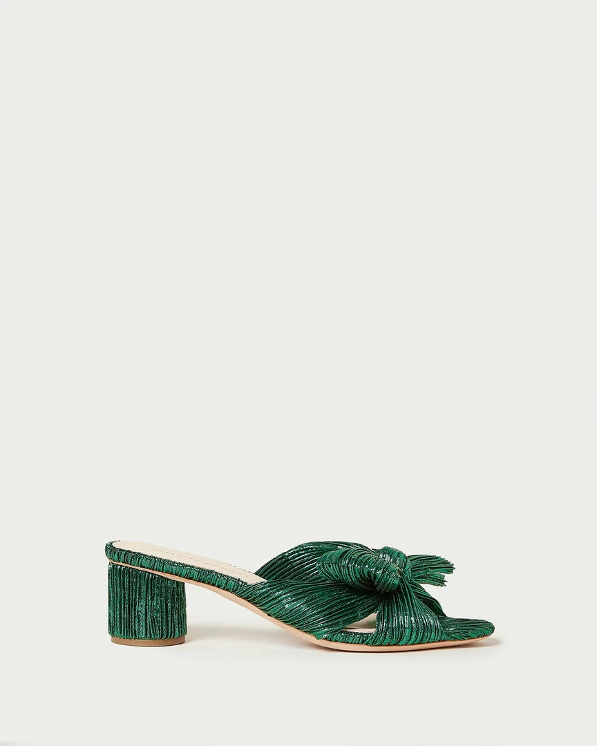 Loeffler Randall Emilia Emerald Pleated Bow Heel 4 Loeffler Randall Emilia Emerald Pleated Bow Heel