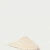 Loeffler Randall Fletcher Cream Shearling Slipper