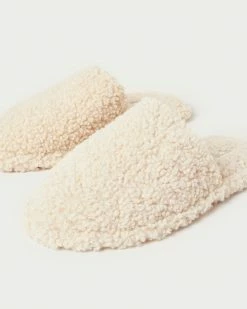 Loeffler Randall Fletcher Cream Shearling Slipper 9 Loeffler Randall Fletcher Cream Shearling Slipper