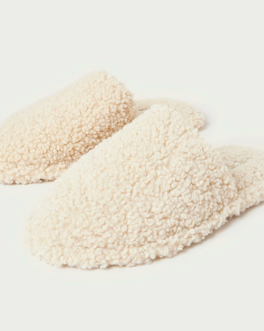 Loeffler Randall Fletcher Cream Shearling Slipper 5 Loeffler Randall Fletcher Cream Shearling Slipper