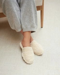 Loeffler Randall Fletcher Cream Shearling Slipper 11 Loeffler Randall Fletcher Cream Shearling Slipper
