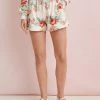 Loeffler Randall Sydney Floral Drawstring Sweat Short Sale