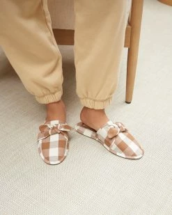 Loeffler Randall Frannie Brown Gingham Slipper New Arrivals 11 Loeffler Randall Frannie Brown Gingham Slipper New Arrivals