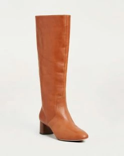 Loeffler Randall Footwear Gia Cognac Tall Boot