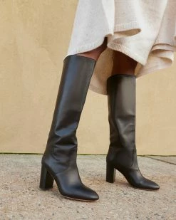 Loeffler Randall Goldy Black Tall Boot