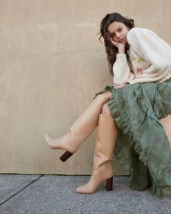 Loeffler Randall Goldy Khaki Tall Boot