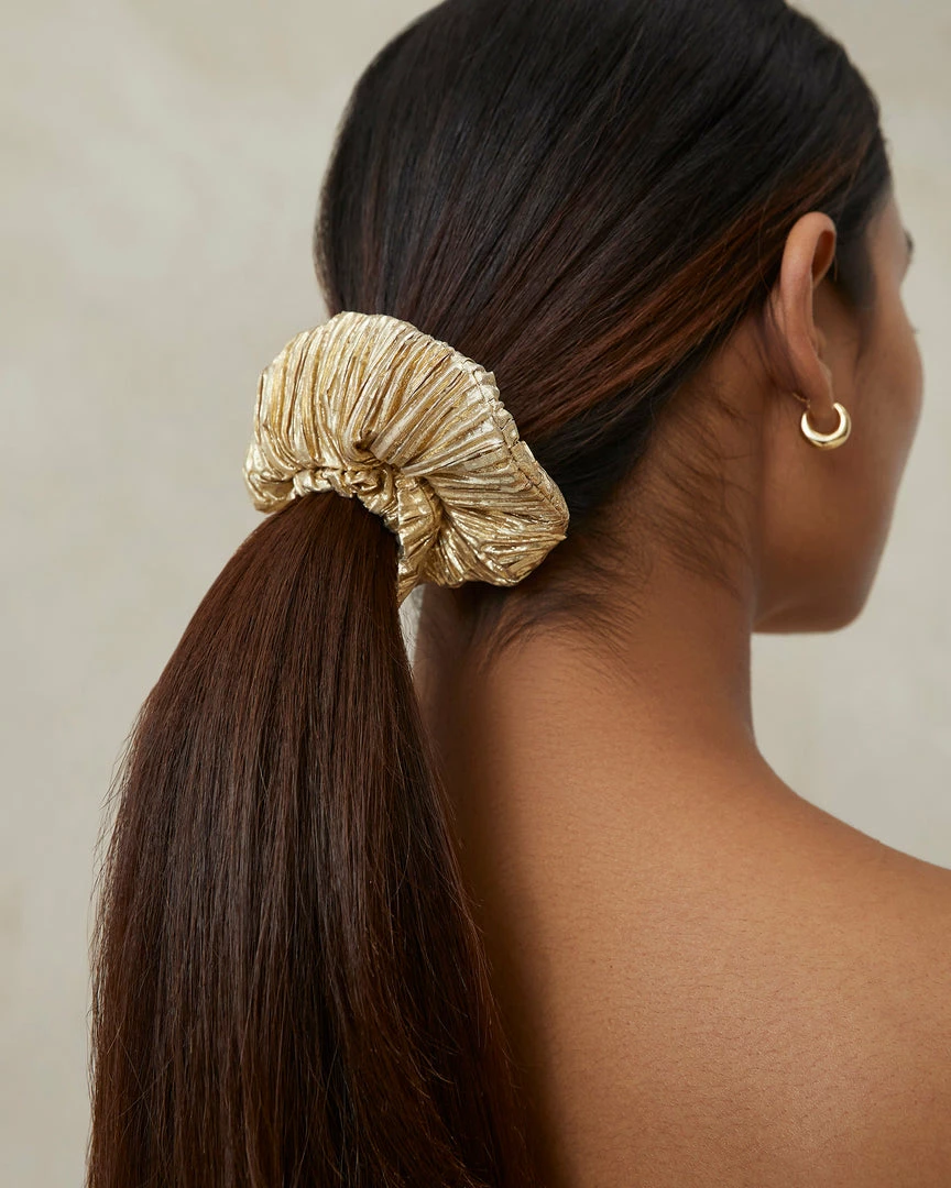 Loeffler Randall Hailey Gold/Nova Floral Scrunchies 6 Loeffler Randall Hailey Gold/Nova Floral Scrunchies