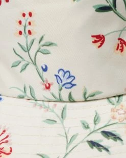Loeffler Randall Ivy Cream Floral Bucket Hat New Arrivals
