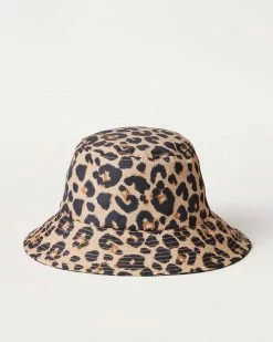 Loeffler Randall Accessories Ivy Bucket Hat Leopard